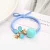 Wholesale Women's Metal Hair Rubber Band With Camellia Design And Electroplating Treatment