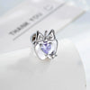 Wholesale Women's Metal Heart Shape Cartoon Style Electroplated Cartilage Piercing Ear Bone Nail With Bow And Zircon