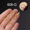 Wholesale Women's Metal Inlaid Zircon Butterfly Shape Clipon Nose Ring Electroplating Jewelry