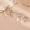 Wholesale Women's Metal Leaf Electroplated Personality Earrings