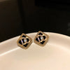 Wholesale Women's Metal Letter Earrings With 925 Silver Needles And Electroplating Simple Style