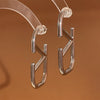 Wholesale Women's Metal Letter Earrings With 925 Silver Needles And Electroplating Simple Style