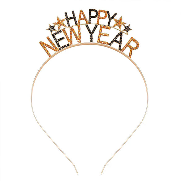 Wholesale Women's Metal Letter Headband Electroplated Hair Accessories