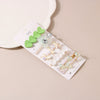 Wholesale Women's Metal Pearl Geometric Electroplated Side Clip Hairpin Set