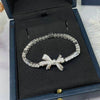 Wholesale Women's Metal Zircon Bow Splicing Fashion Hand Jewelry Bracelet