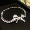 Wholesale Women's Metal Zircon Bow Splicing Fashion Hand Jewelry Bracelet