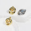 Wholesale Women's Metallic Geometric Copper Electroplated Ring Earrings Tassel Ear Jewelry Ins Style