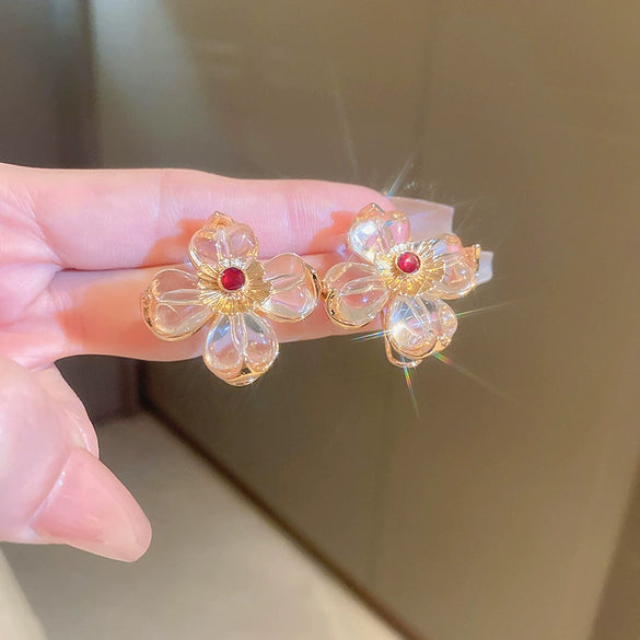 Wholesale Women's Middle Ancient Vintage Alloy Needle Earrings With Diamond Design And Geometric Drop Shape