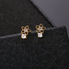 Wholesale Women's Mini Cartoon Animal Zodiac 925 Sterling Silver Earrings With Electroplating