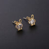 Wholesale Women's Mini Cartoon Animal Zodiac 925 Sterling Silver Earrings With Electroplating