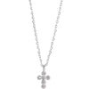 Wholesale Women's Mini Cross Necklace 925 Sterling Silver Geometric Style With Diamond