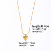 Wholesale Women's Mini Heart Shaped Pendant Clavicle Necklace Copper Titanium Steel Electroplated Niche Design