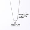Wholesale Women's Mini Heart Shaped Pendant Clavicle Necklace Copper Titanium Steel Electroplated Niche Design
