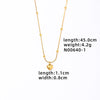 Wholesale Women's Mini Heart Shaped Pendant Clavicle Necklace Copper Titanium Steel Electroplated Niche Design