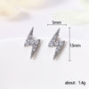 Wholesale Women's Mini Lightning Zircon Earrings Copper Animal Zodiac Style