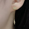 Wholesale Women's Minimalist Cloud Lightning 925 Sterling Silver Microinlaid Zircon Electroplated Earrings