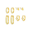 Wholesale Women's Minimalist Copper Earrings With Marquise Zircon And Leaves Pattern