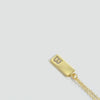 Wholesale Women's Minimalist Copper Pendant Choker Necklace With Square Shape And Mixed Gemstone Inlay Of Letters Numbers Text In O Chain Style
