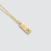 Wholesale Women's Minimalist Copper Pendant Choker Necklace With Square Shape And Mixed Gemstone Inlay Of Letters Numbers Text In O Chain Style