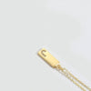 Wholesale Women's Minimalist Copper Pendant Choker Necklace With Square Shape And Mixed Gemstone Inlay Of Letters Numbers Text In O Chain Style