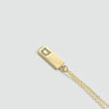 Wholesale Women's Minimalist Copper Pendant Choker Necklace With Square Shape And Mixed Gemstone Inlay Of Letters Numbers Text In O Chain Style