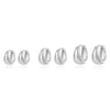 Wholesale Women's Minimalist Copper Zircon Geometric Round Ear Buckle Earrings With Real Gold Plated Electroplating Treatment