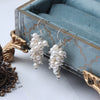 Wholesale Women's Minimalist Drop Shape Natural Freshwater Pearl S925 Sterling Silver Earrings Set With Pearls