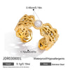 Wholesale Women's Minimalist Electroplated Heart Shape Stainless Steel Ring Jewelry