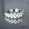Wholesale Women's Minimalist Four Leaf Clover Zircon Copper Ring