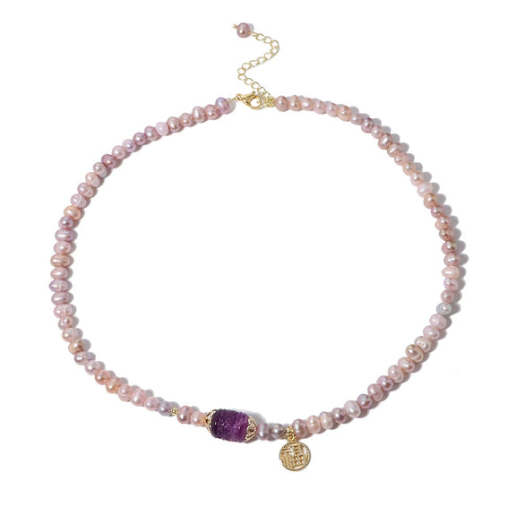 Wholesale Women's Minimalist Freshwater Pearl And K Gold Jewelry Including Necklace Bracelet Ring With Electroplating