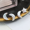 Wholesale Women's Minimalist Freshwater Pearl Earrings In Special Shape 925 Sterling Silver Star Series