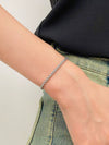 Wholesale Women's Minimalist Geometric Alloy Electroplated Ring Bracelet