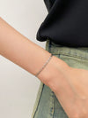 Wholesale Women's Minimalist Geometric Alloy Electroplated Ring Bracelet