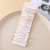 Wholesale Women's Minimalist Geometric Alloy Hairpin Bb Clip Electroplated Hair Accessories