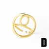 Wholesale Women's Minimalist Geometric Copper Goldplated Irregular Flower Opening Ring