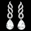 Wholesale Women's Minimalist Geometric Copper Inlaid Crystal Water Drop Earrings With Electroplating