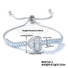 Wholesale Women's Minimalist Geometric Copper Inlaid Zircon Four Leaf Clover Bracelet Jewelry