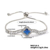 Wholesale Women's Minimalist Geometric Copper Inlaid Zircon Four Leaf Clover Bracelet Jewelry