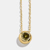 Wholesale Women's Minimalist Geometric Copper Ochain Necklace With Mixed Gemstone Inlay And Diamond Treatment