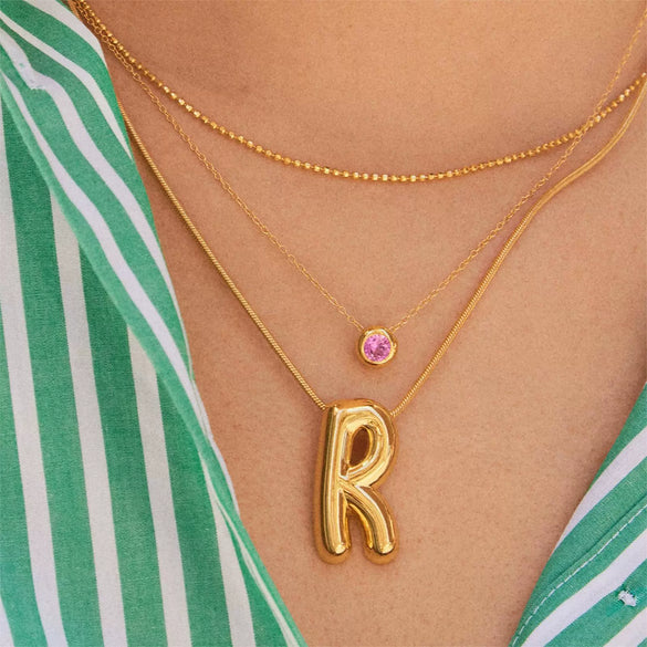 Wholesale Women's Minimalist Geometric Copper Ochain Necklace With Mixed Gemstone Inlay And Diamond Treatment