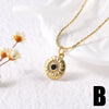 Wholesale Women's Minimalist Geometric Copper Pendant Necklace With Bamboo Chain And 18K Gold Electroplated Treatment