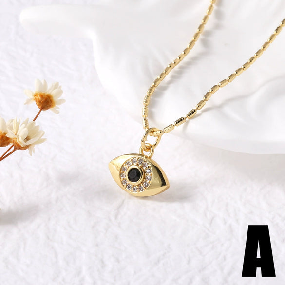 Wholesale Women's Minimalist Geometric Copper Pendant Necklace With Bamboo Chain And 18K Gold Electroplated Treatment