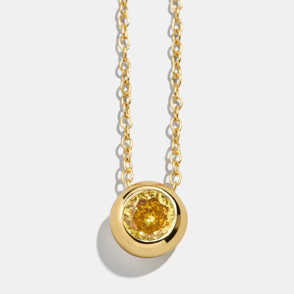 Wholesale Women's Minimalist Geometric Copper Pendant Necklace With Mixed Gemstone Inlay And O Chain