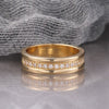 Wholesale Women's Minimalist Geometric Copper Ring Jewelry With Zircon Design