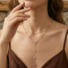 Wholesale Women's Minimalist Geometric Cross Chain 925 Silver Electroplated Pendant Necklace