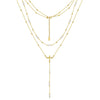 Wholesale Women's Minimalist Geometric Cross Chain 925 Silver Electroplated Pendant Necklace