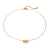 Wholesale Women's Minimalist Geometric Curve Stainless Steel Necklace With Electroplating Design