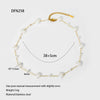 Wholesale Women's Minimalist Geometric Flower Stainless Steel Oshaped Chain Necklace With Vacuum Real Gold Plating