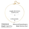 Wholesale Women's Minimalist Geometric Freshwater Pearl Necklace With Stainless Steel Snake Chain Real Gold Plated In The Furnace