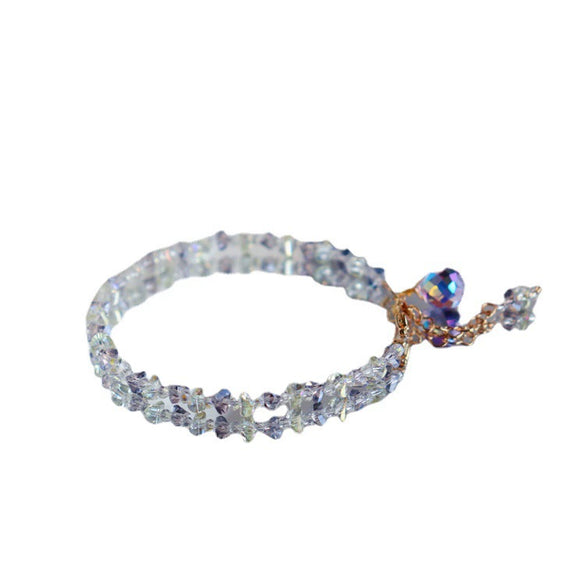 Wholesale Women's Minimalist Geometric Glass And Glaze Bead Bracelet